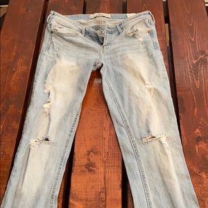 Distressed Hollister jeans